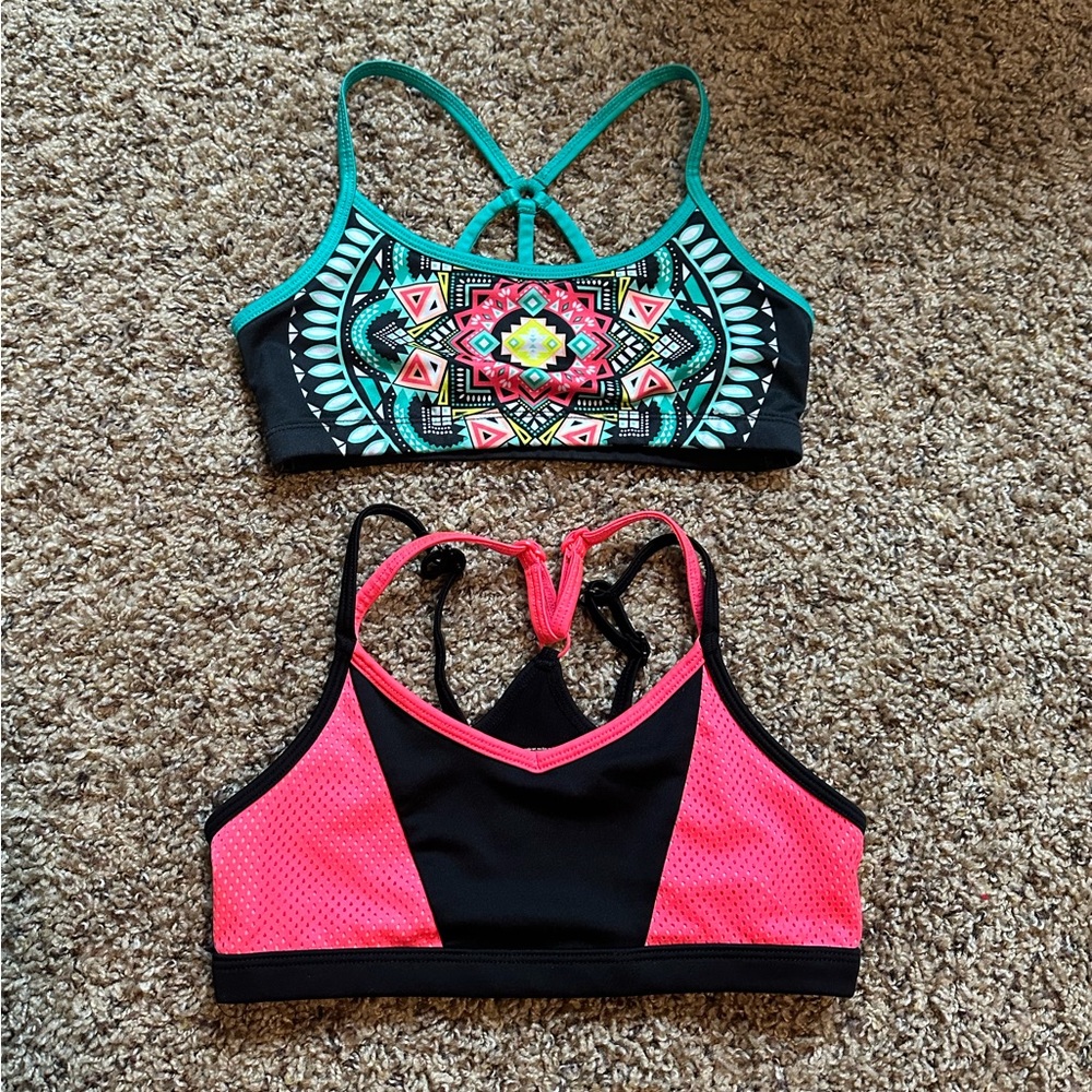 Girls sports bras